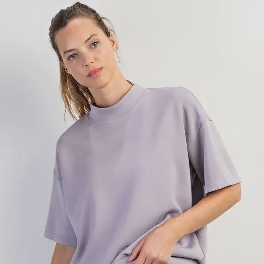 Scuba Mock Neck Top