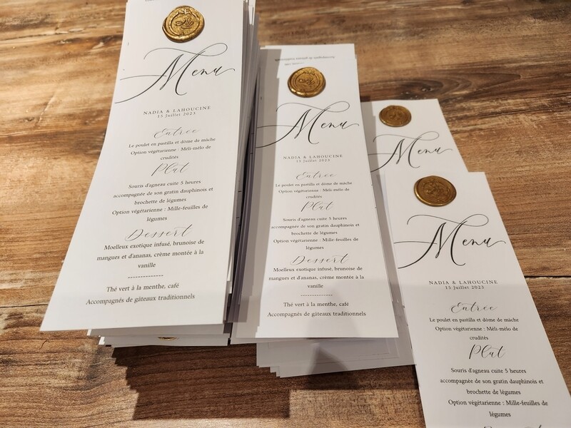 Menu personnalisé