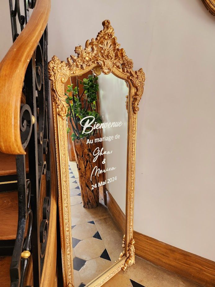 Location grand miroir baroque