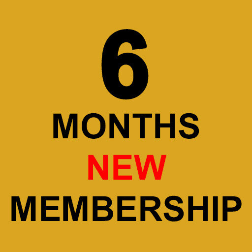 6 Months Membership (Plus 1 Month Free)