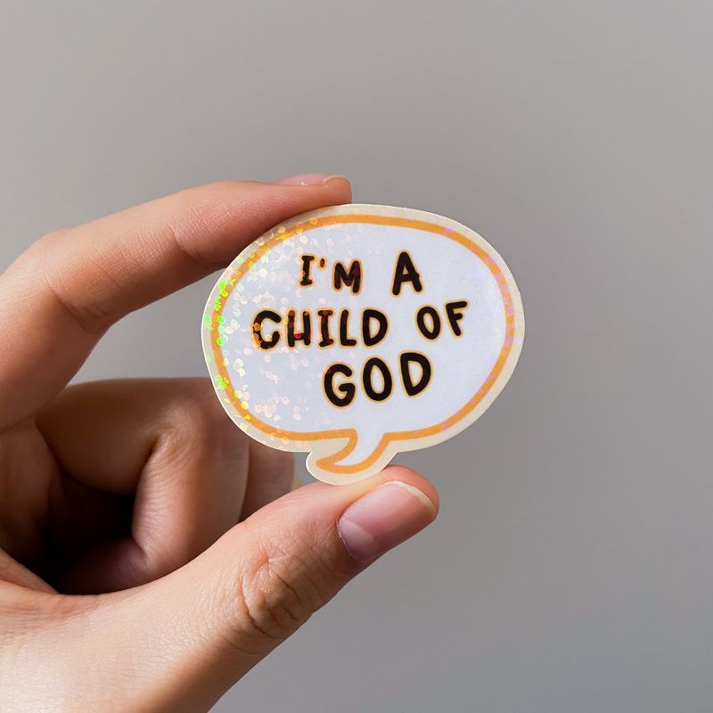 1 John 3:1 (Child of God) Holographic Sticker