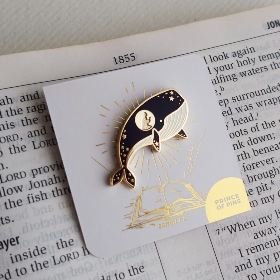 Jonah 2:2 (Whale) Enamel Pin