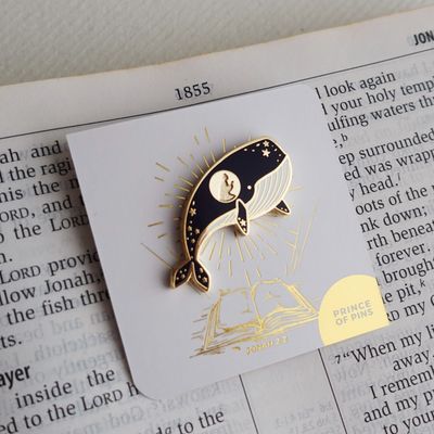 Jonah 2:2 (Whale) Enamel Pin