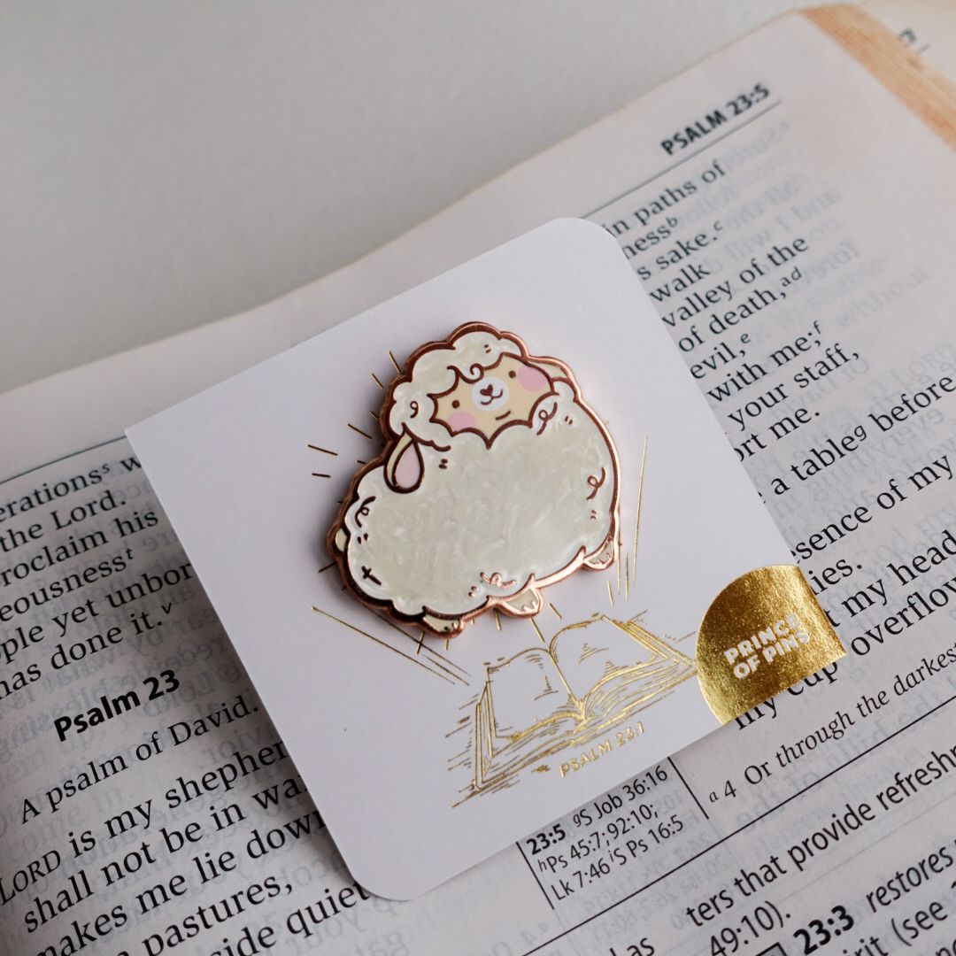 Psalm 23:1 (Chonky Beige) Enamel Pin