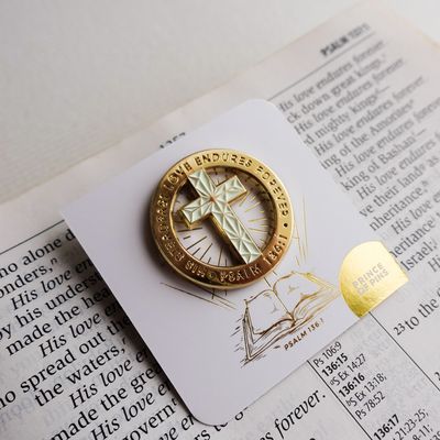 Psalm 136:1 (Love) Enamel Pin