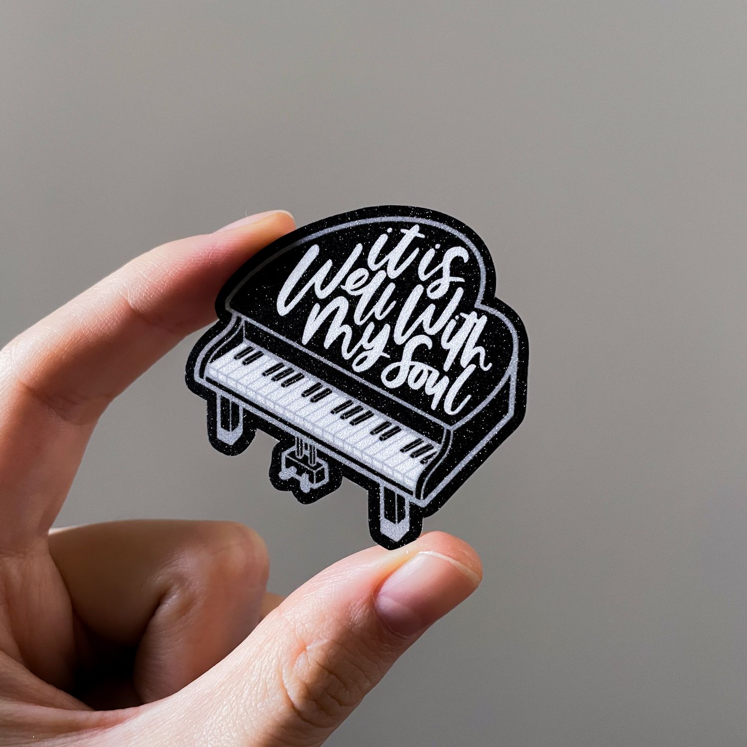 It is Well with My Soul (Piano) Glitter Sticker