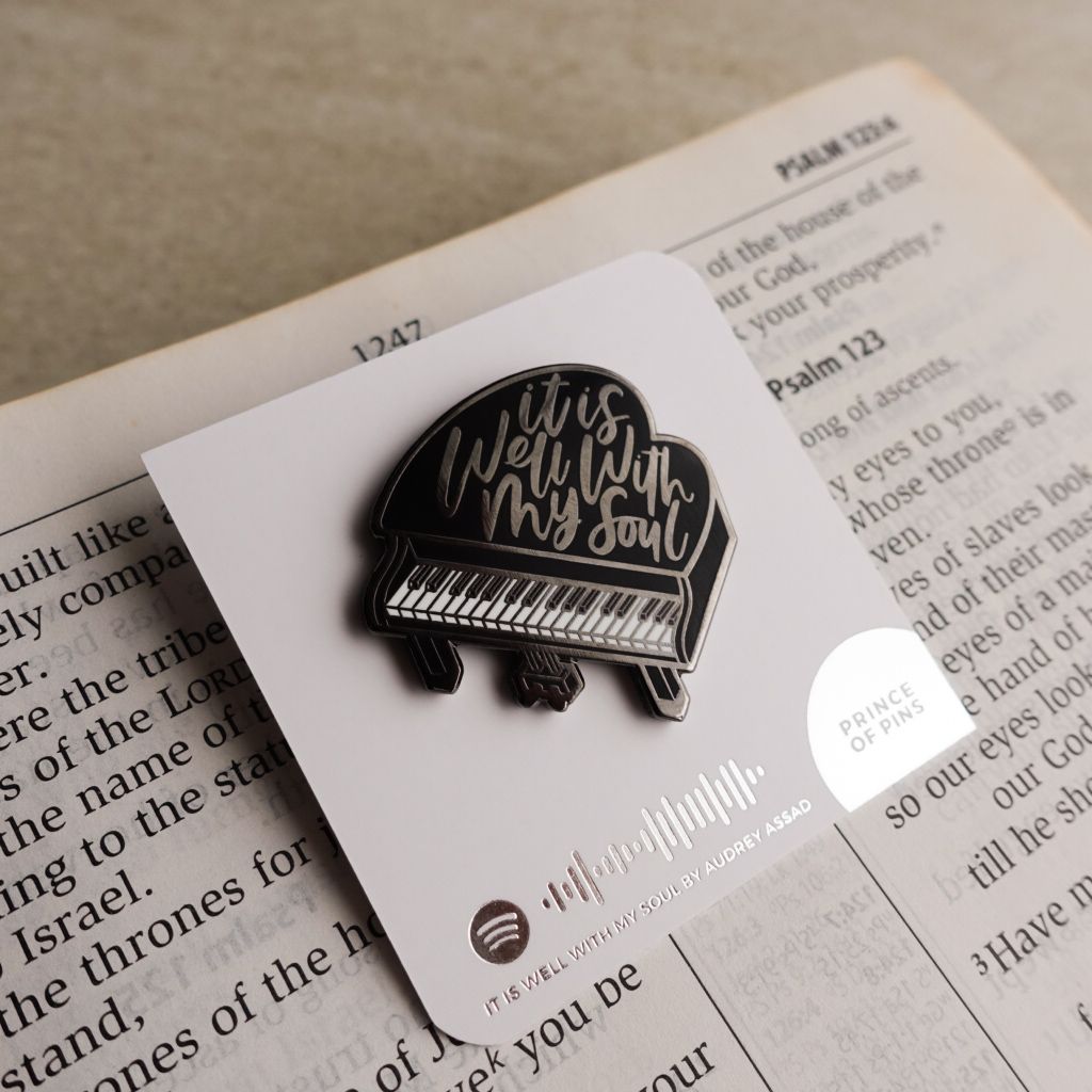 It is Well with My Soul (Piano) Enamel Pin