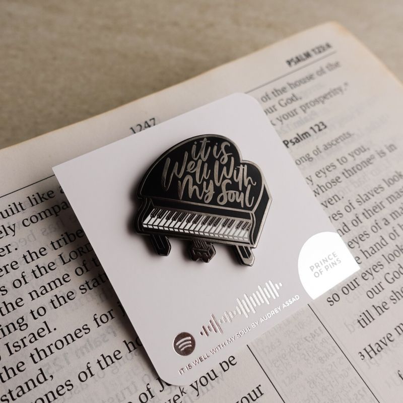 It is Well with My Soul (Piano) Enamel Pin