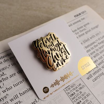 Yet Not I (Black) Enamel Pin