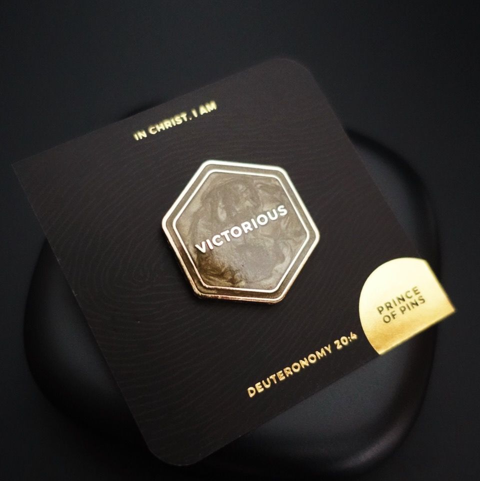 Deuteronomy 20:4 (Victorious) Enamel Pin