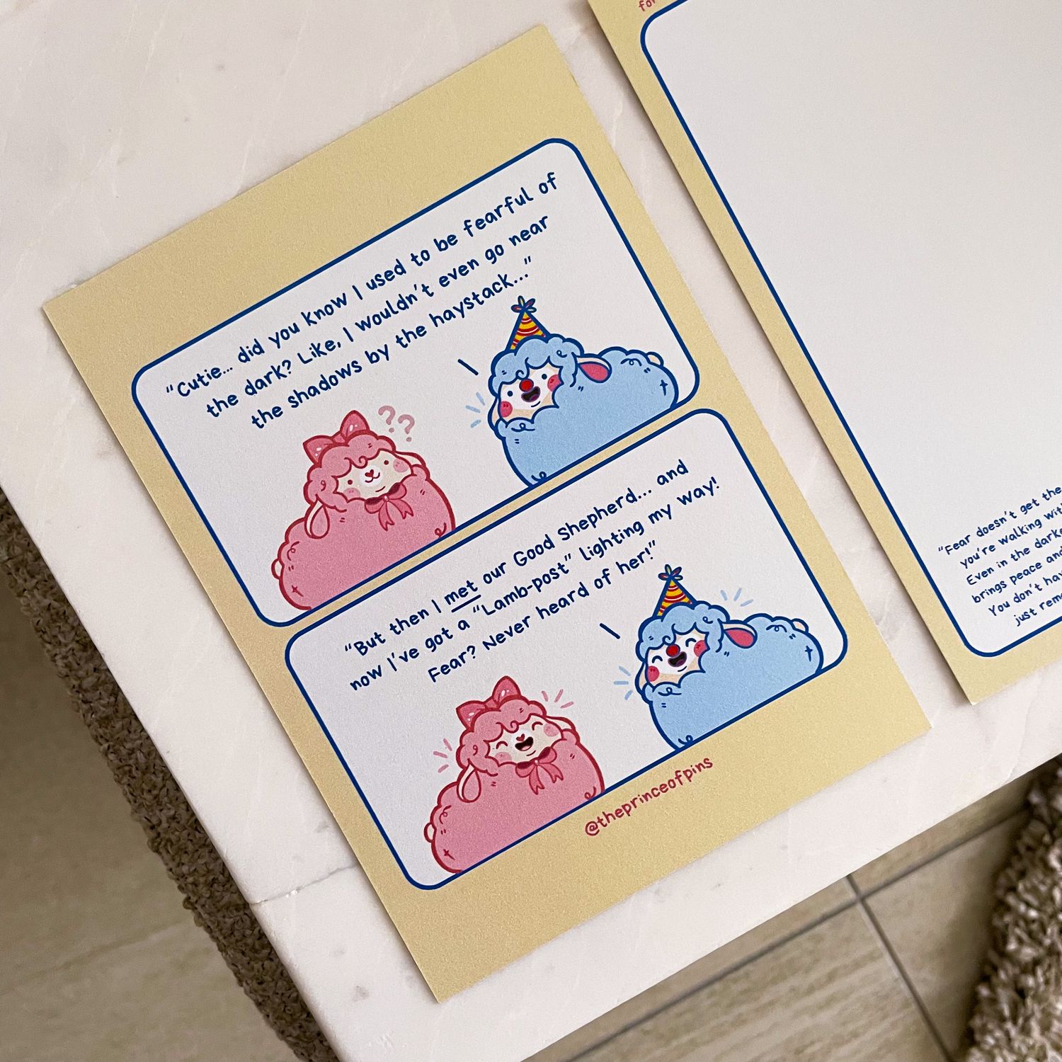 Chonky Cartoon Postcard (Fear Not)