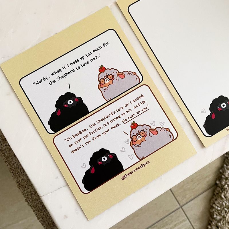 Chonky Cartoon Postcard (Perfect Love)