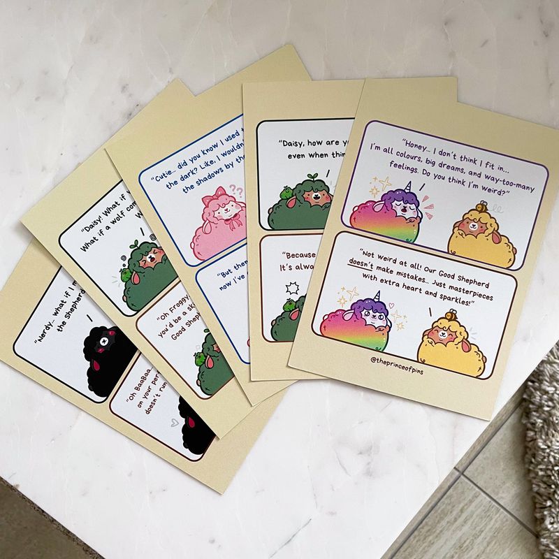 Chonky Cartoon Postcard Bundle