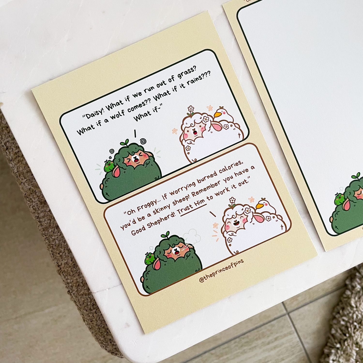 Chonky Comic Postcard (Worry Not)