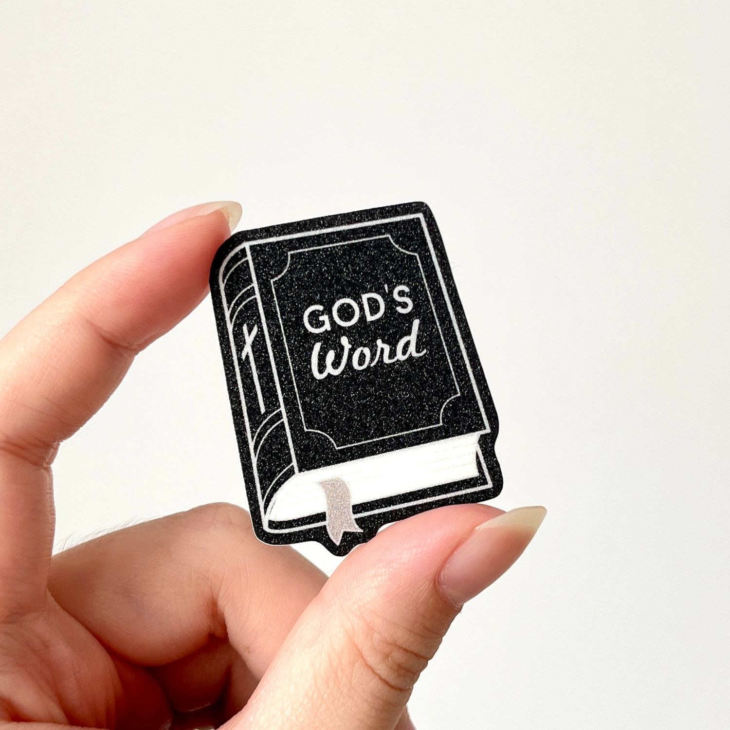 Psalm 119:105 (Bible) Matte Glitter Sticker