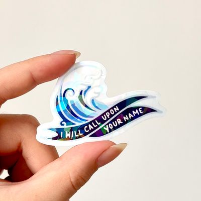 Oceans Holographic Sticker