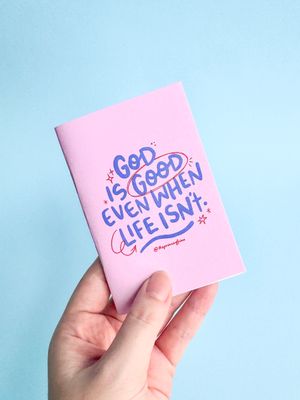 God Is Good (Pink) A7 Mini Notebook