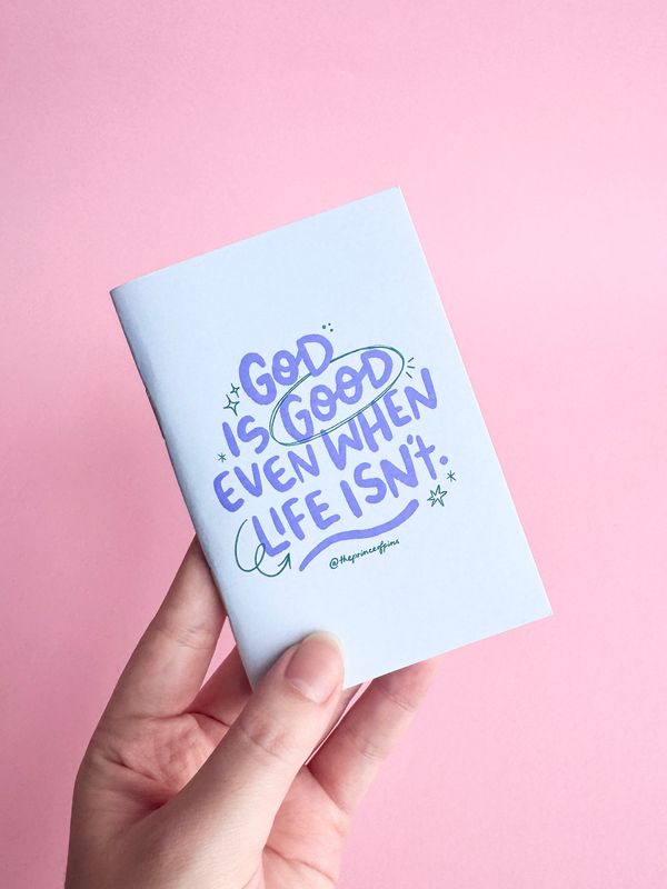 God Is Good (Green) A7 Mini Notebook
