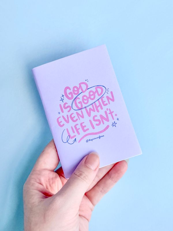 God Is Good (Purple) A7 Mini Notebook