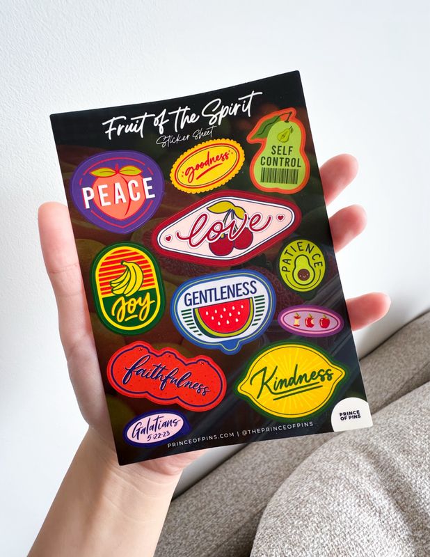 Fruit Of The Spirit A6 Sticker Sheet