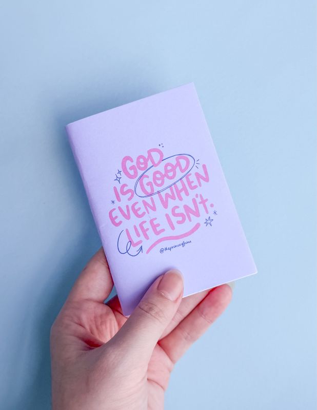 God Is Good (Purple) A7 Mini Notebook