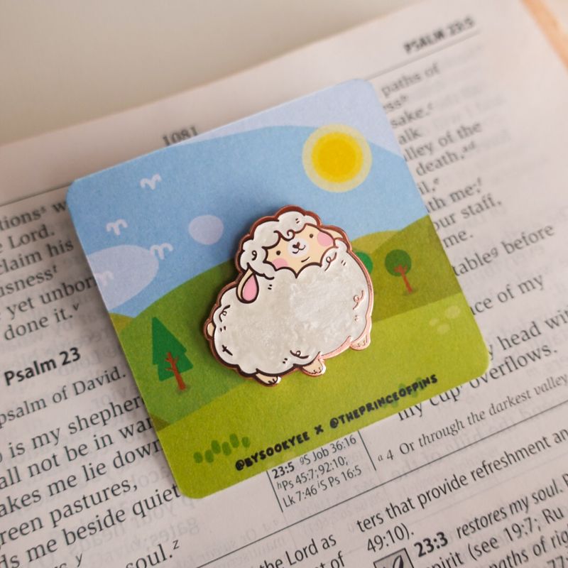 Psalm 23:1 (Chonky Beige) Enamel Pin