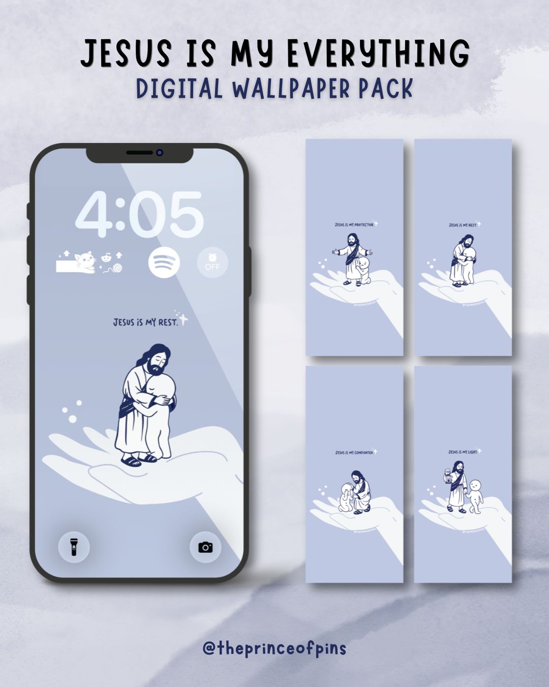 Jesus Is My Everything Digital Phone Wallpaper Pack