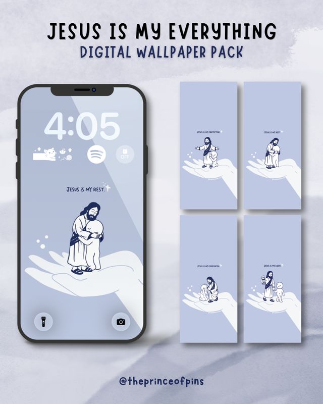 Jesus Is My Everything Digital Phone Wallpaper Pack