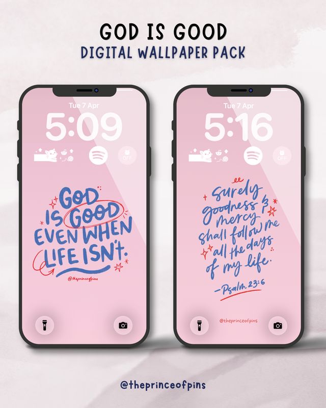 God Is Good Digital Phone Wallpaper Pack