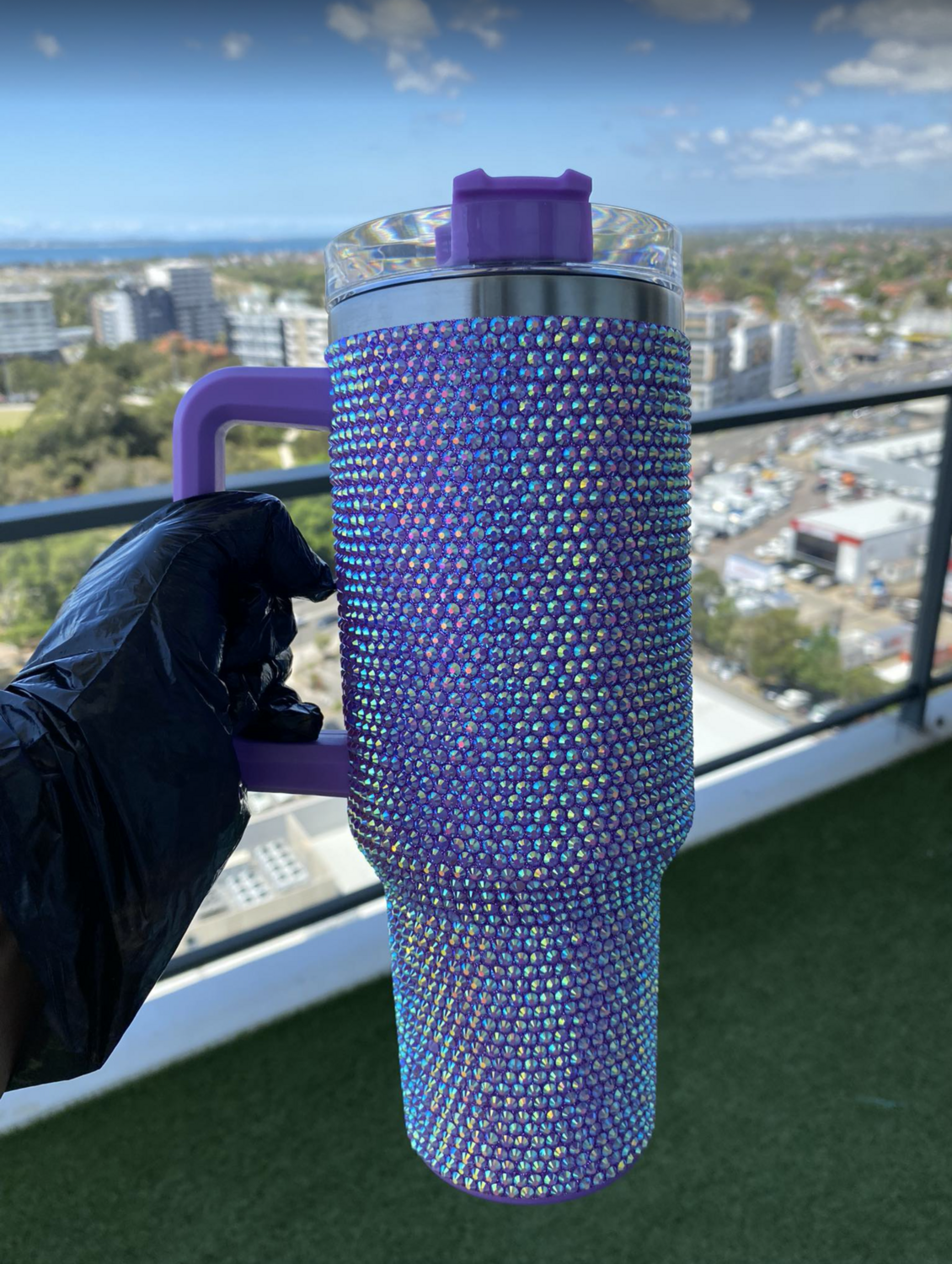 𝗟𝘂𝘅𝘂𝗿𝘆 𝗛𝗮𝗻𝗱𝗰𝗿𝗮𝗳𝘁𝗲𝗱 𝗧𝘂𝗺𝗯𝗹𝗲𝗿 - Crafted for Elegance and Functionality, A Pregnancy Essential ( Purple )