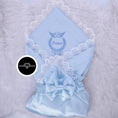 Light Blue Satin Swaddle