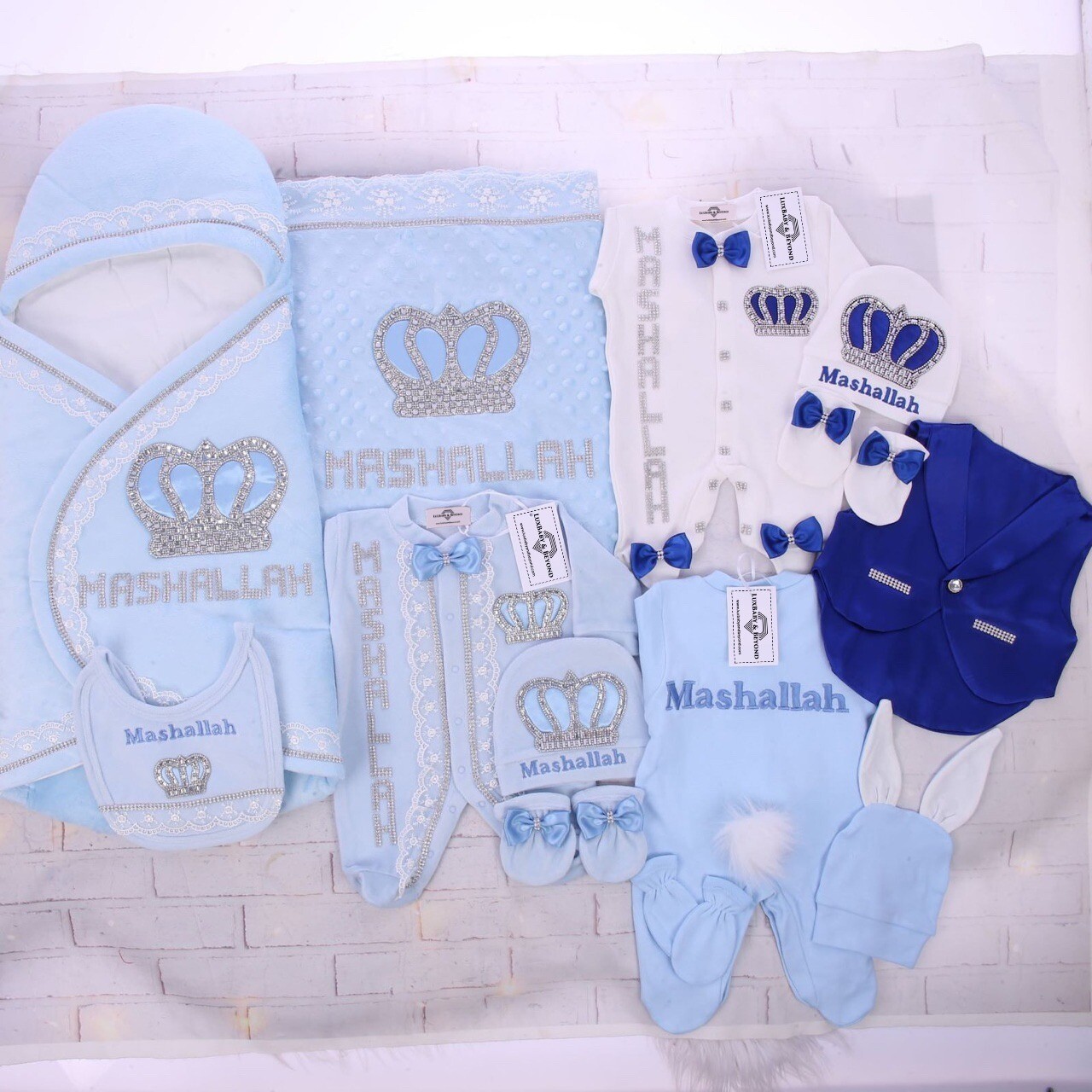 Luxury 12-Piece Baby boy Hospital Exit Outfit