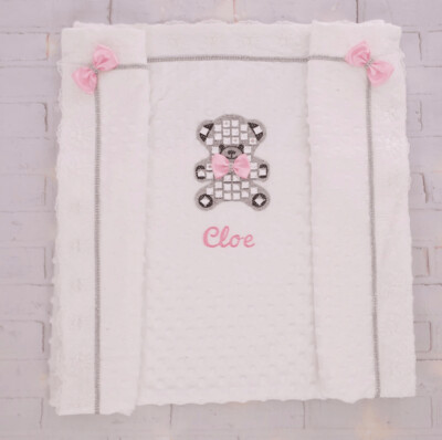 Personalised Receiving Venesa Blanket - ( pink , pearl crown )