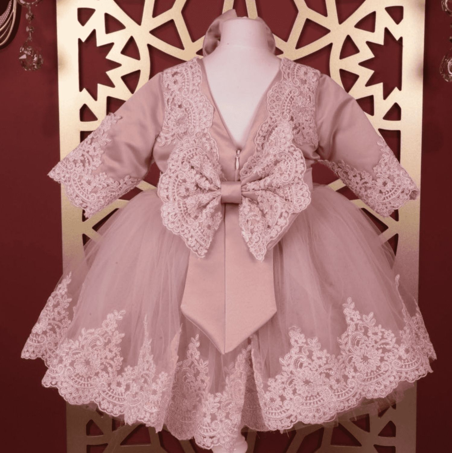 REBEKA Dress - NEWBORN ( Blush)