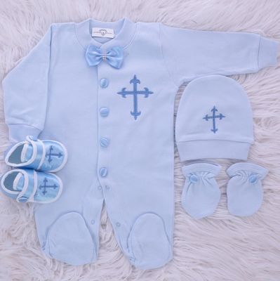 𝗟𝘂𝘅𝘂𝗿𝘆 𝗡𝗲𝘄𝗯𝗼𝗿𝗻 home welcoming 4-Piece set (light blue)