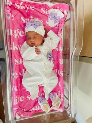𝗟𝘂𝘅𝘂𝗿𝘆 𝗡𝗲𝘄𝗯𝗼𝗿𝗻 Home Welcoming 4-Piece set (  lilac bow,SilverCrown)