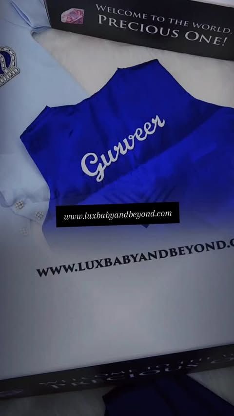 Luxury handmade 5-piece baby boy hospital exit satin vest outfit set ( Navy blue vest, silver crown)