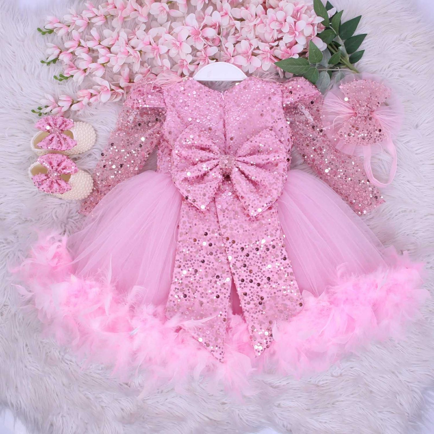 Feathered Rose Dream Dress