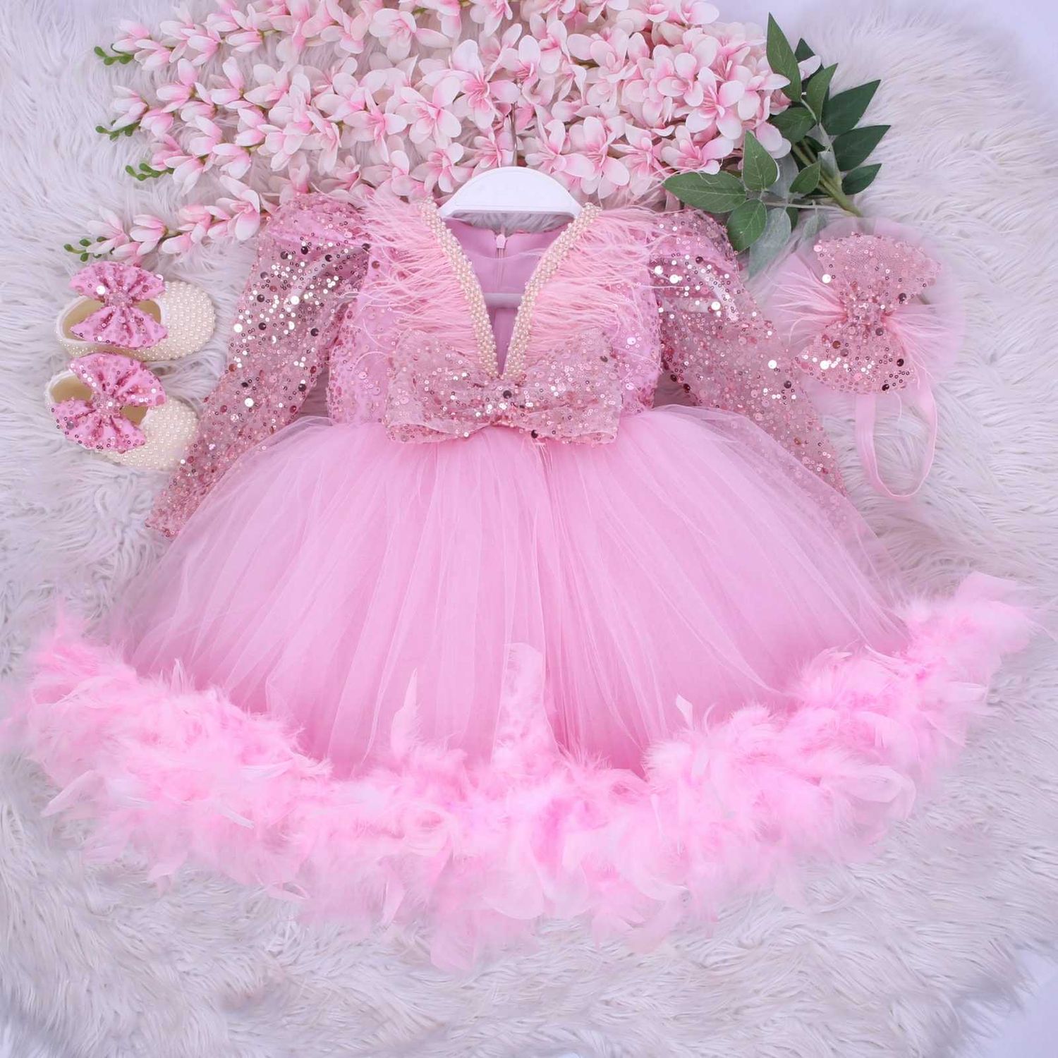 Feathered Rose Dream Dress