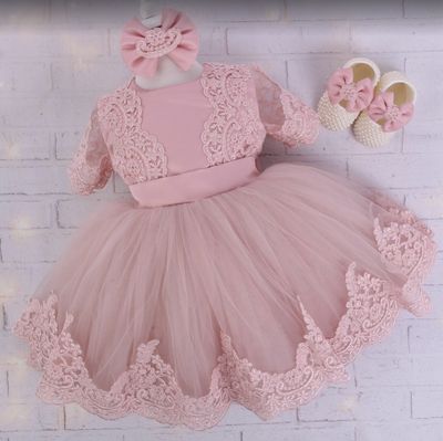 Complete Princess Look with Fluffy dress, shoes &amp; headband
