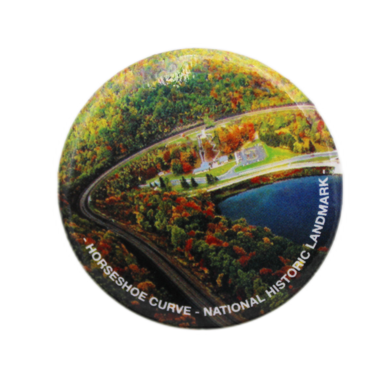 Horseshoe Curve Aerial Photo Button