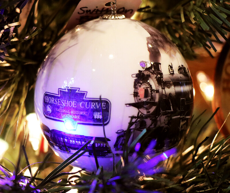 Horseshoe Curve Porcelain Ornament