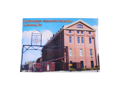 Railroaders Museum Foil Postcard