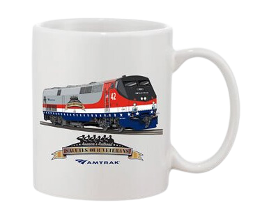 Amtrak Veteran&#39;s Tribute Mug