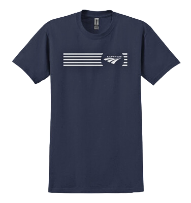 Amtrak 5 Stripe Logo Tee #252