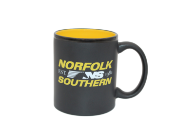 Norfolk Southern Black &amp; Yellow Mug