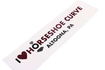I Heart Horseshoe Curve Bumper Sticker