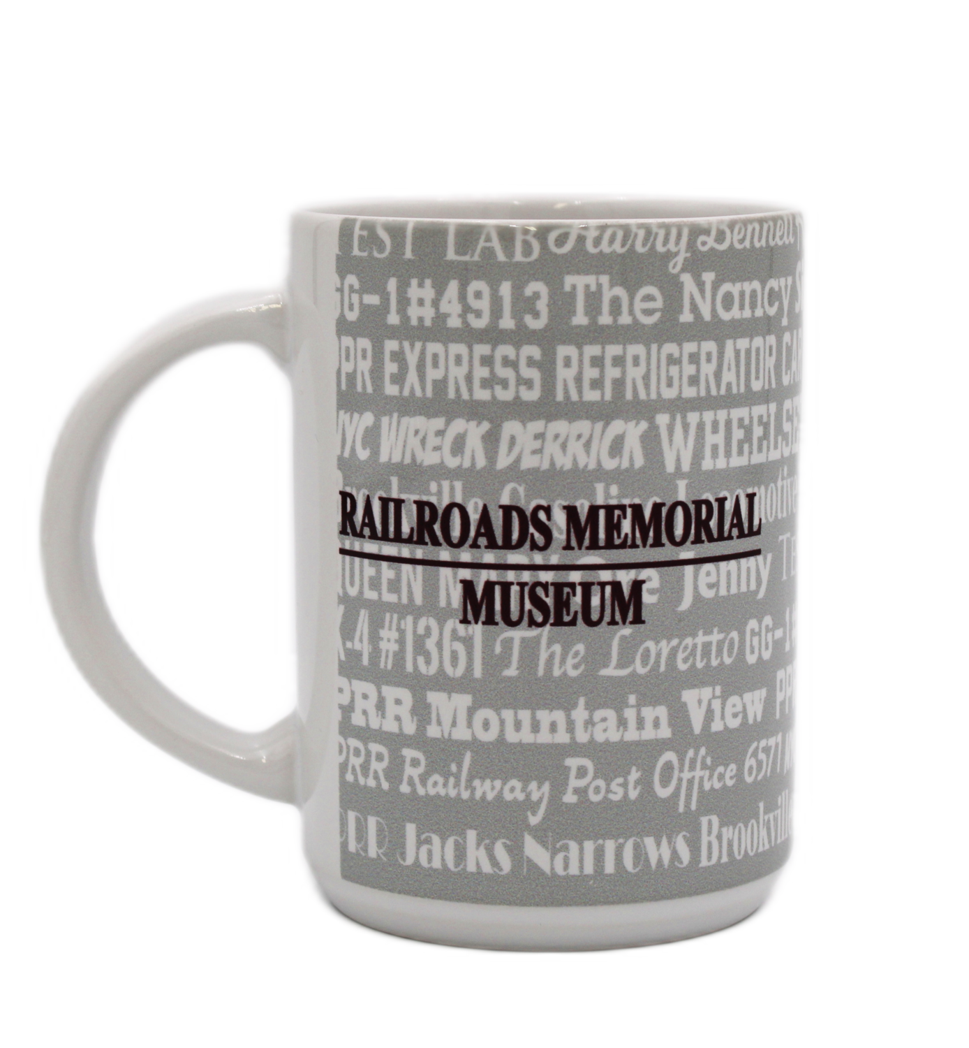Railroaders Memorial Museum Word Mug