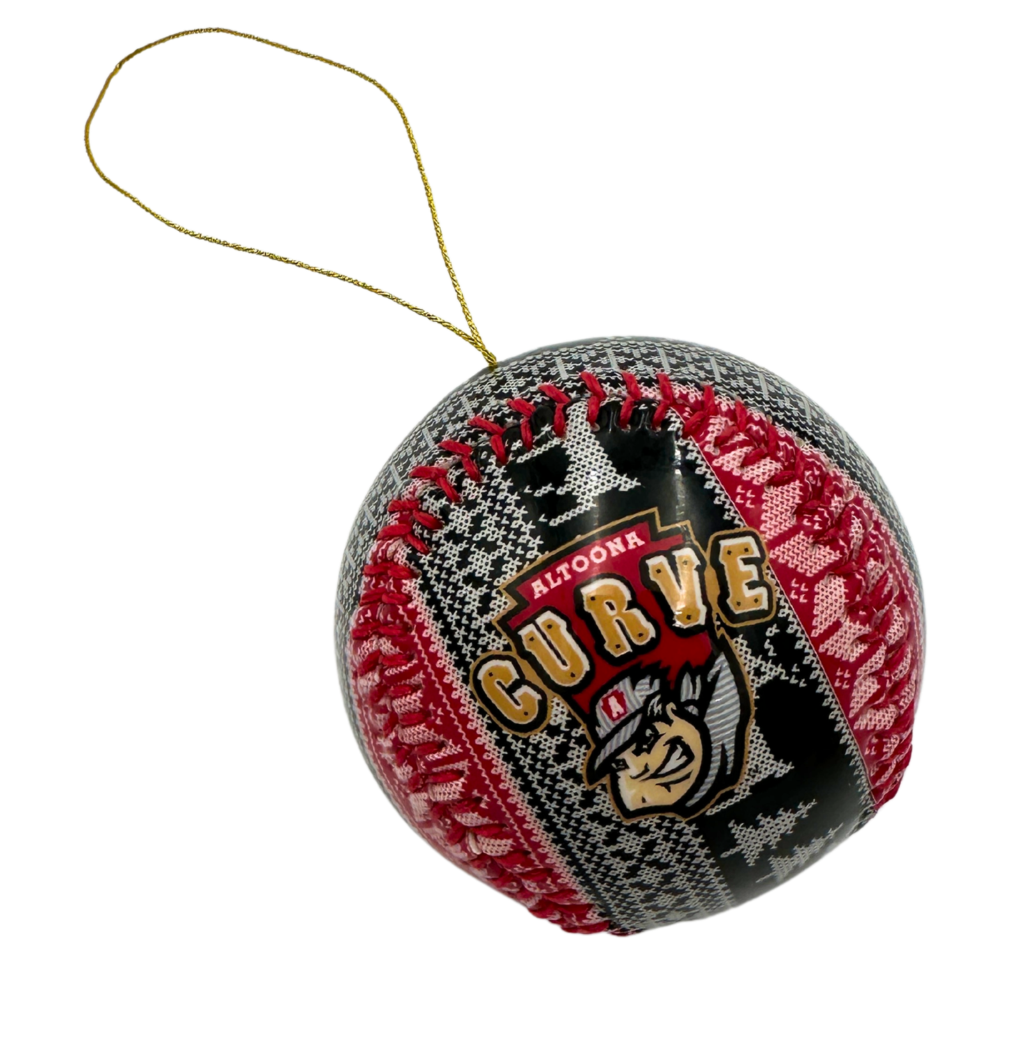 Altoona Curve Baseball Winter Ornament