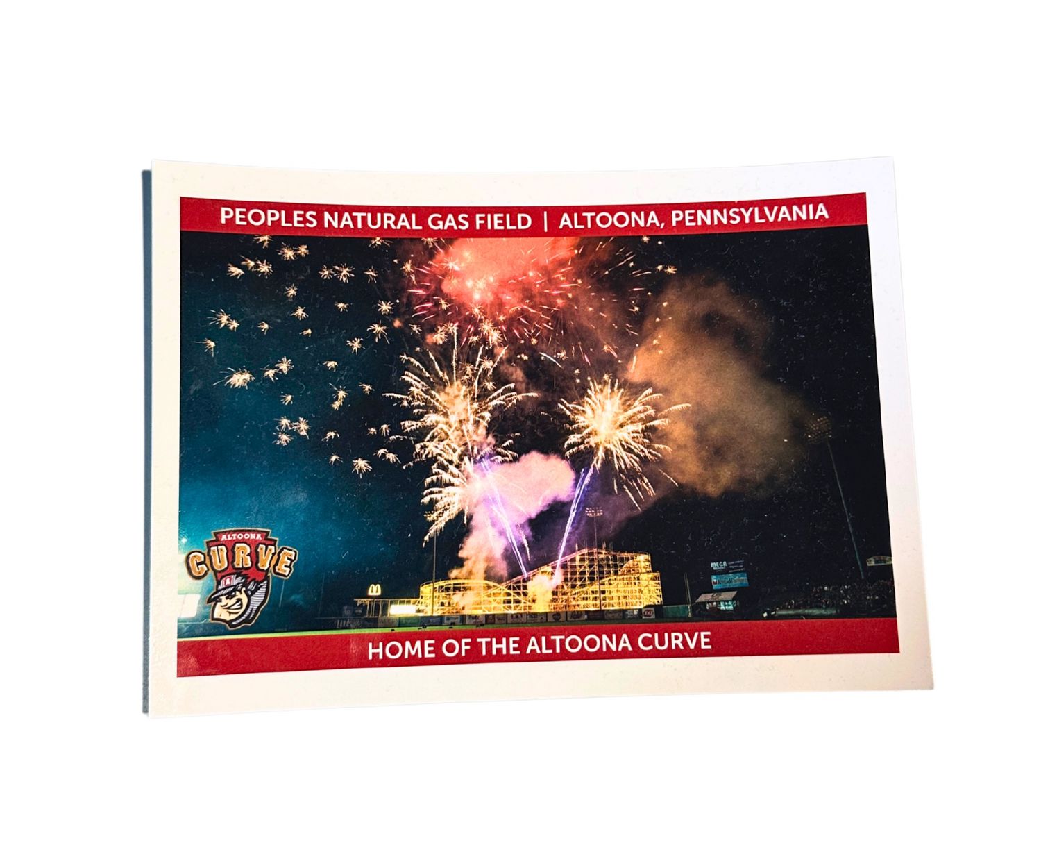 Altoona Curve Postcard - Fireworks